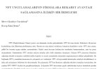 NFT UYGULAMALARININ FİRMALARA REKABET AVANTAJI SAĞLAMASINA İLİŞKİN BİR İRDELEME